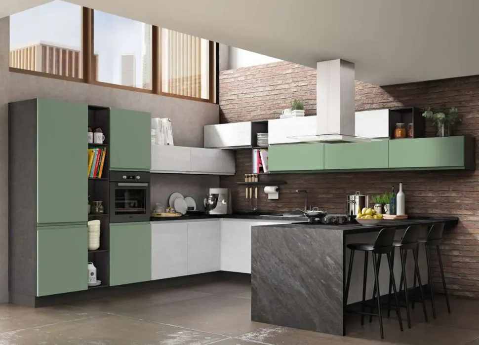 Cucina modello Kely isola Net cucine PREZZO SCONTATO 38%