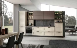 Cucina Modello lipari/capri design rovere chiaro lineare Imab group
