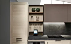 Cucina Modello lipari/capri design rovere chiaro lineare Imab group