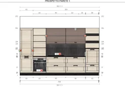 Cucina Modello lipari/capri design rovere chiaro lineare Imab group