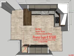 Cucina modello Mod nora lacc orione Arrex PREZZO SCONTATO