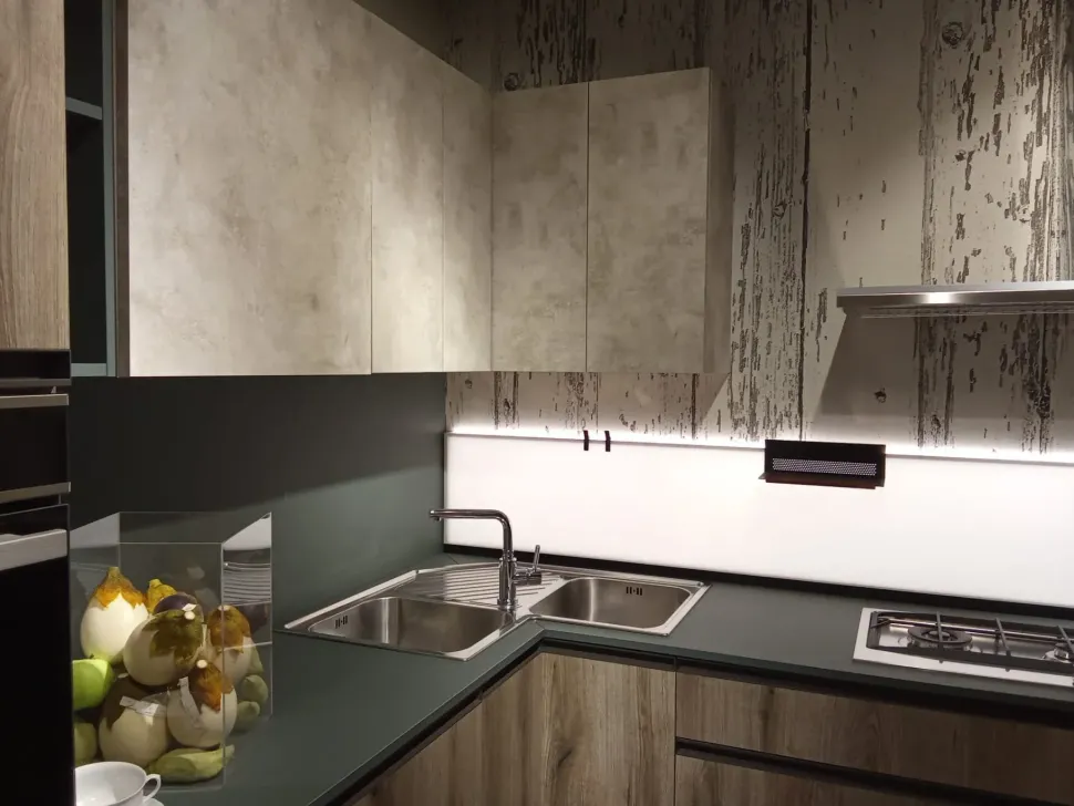 Cucina modello Profil rovere fossil Gm cucine PREZZO SCONTATO 59%