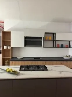 Cucina modello System gola rovere nodato Gm cucine PREZZO SCONTATO 60%