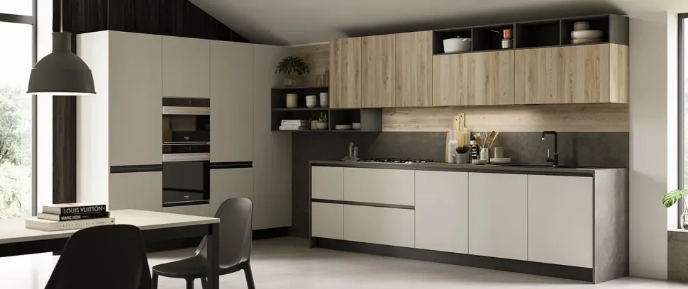 Cucina moderna ad angolo Zoe Prima cucine a prezzo scontato
