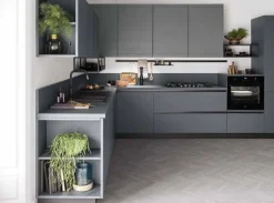 Cucina moderna ad angolo Ar-tre Laccata opaco a prezzo ribassato