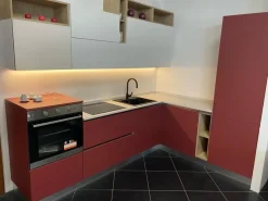 Cucina moderna ad angolo System 22 Gm cucine a prezzo ribassato