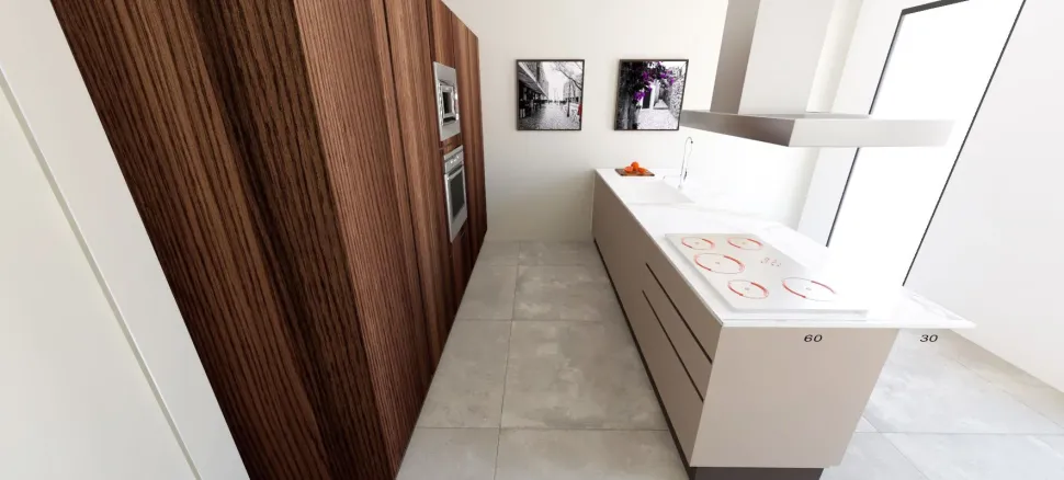 Cucina moderna ad isola Astra Sp22 a prezzo ribassato