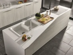Cucina moderna ad isola Colombini casa Essenza04 a prezzo ribassato
