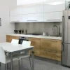 Cucina moderna bianca Artigianale lineare U818 kristal  scontata
