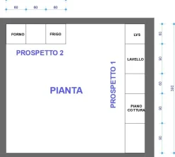 Cucina moderna bianca Astra lineare Ego scontata