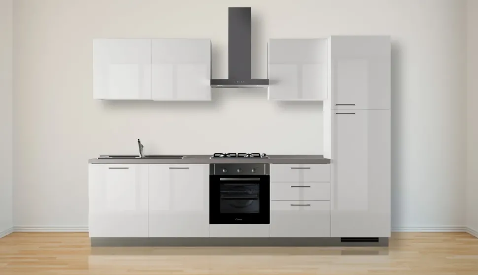 Cucina moderna bianca Scavolini lineare Sax in Offerta Outlet
