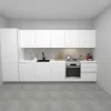 Cucina moderna bianca Stosa lineare Art bianco soft