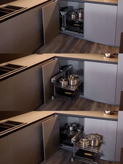 Cucina moderna con isola Alux 01 outlet Diotti.com a prezzo scontato