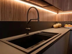 Cucina moderna con isola Alux 01 outlet Diotti.com a prezzo scontato