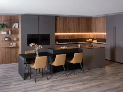 Cucina moderna con isola Alux 01 outlet Diotti.com a prezzo scontato