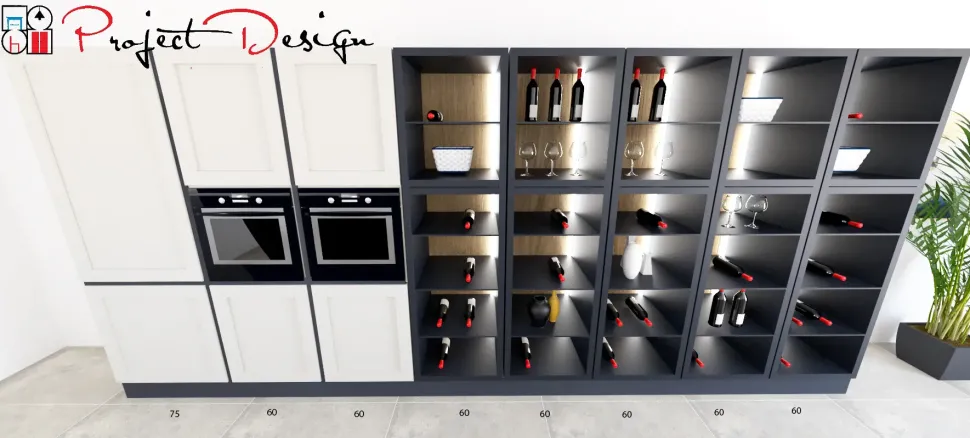 Cucina moderna con isola Meg Arredo3 a prezzo ribassato