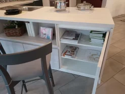 Cucina moderna con penisola Soft lack Nolte a prezzo ribassato