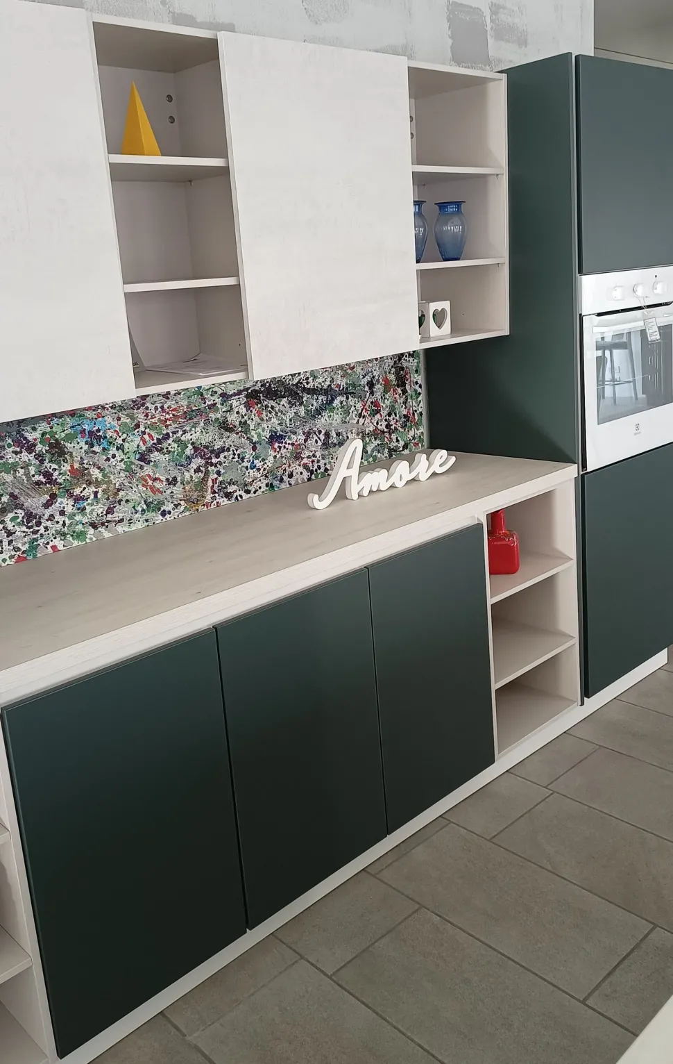 Cucina moderna con penisola Soft lack Nolte a prezzo ribassato