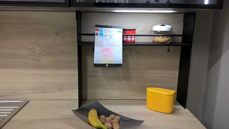 Cucina moderna grigio Ar-tre lineare Cemento scontata