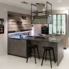 Cucina moderna grigio Scavolini con penisola Mia scontata
