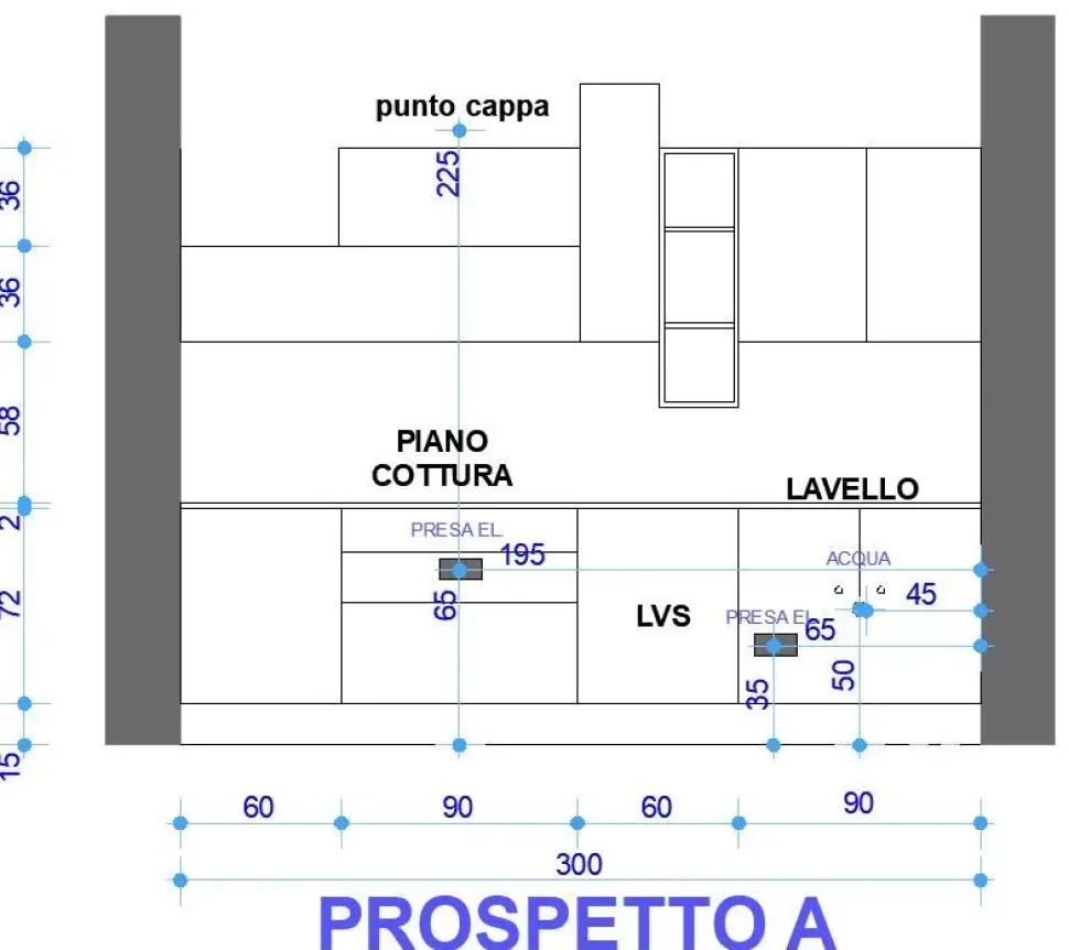 Cucina moderna lineare Astra Line a prezzo ribassato