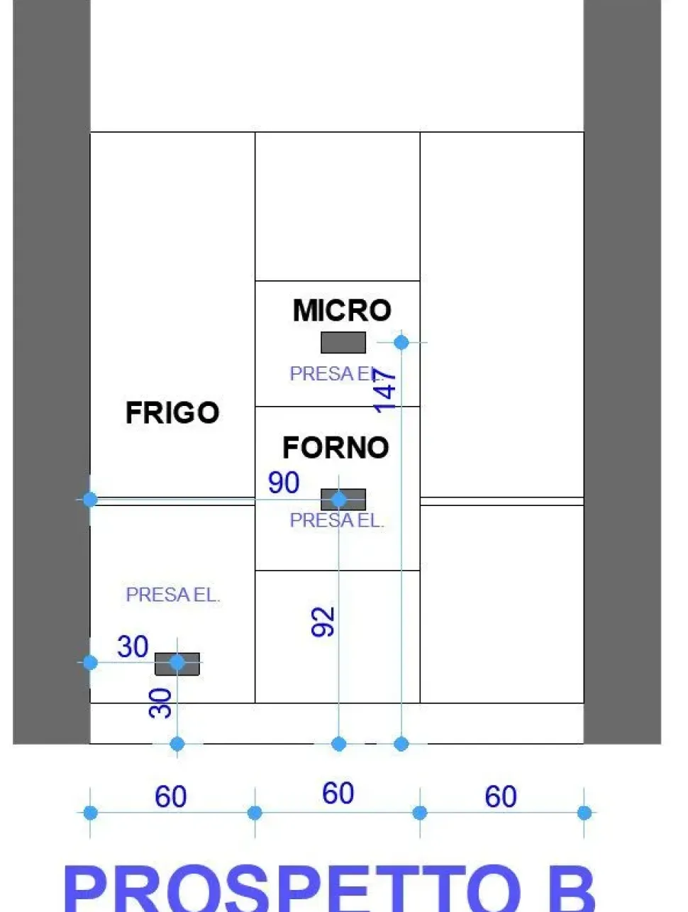Cucina moderna lineare Astra Line a prezzo ribassato