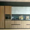 Cucina moderna lineare Cubodesign Cucina noce dozuki a prezzo ribassato