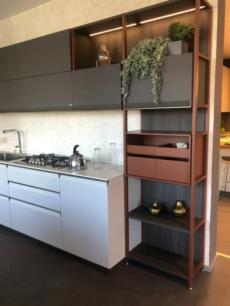 Cucina moderna lineare Formalia Scavolini a prezzo ribassato