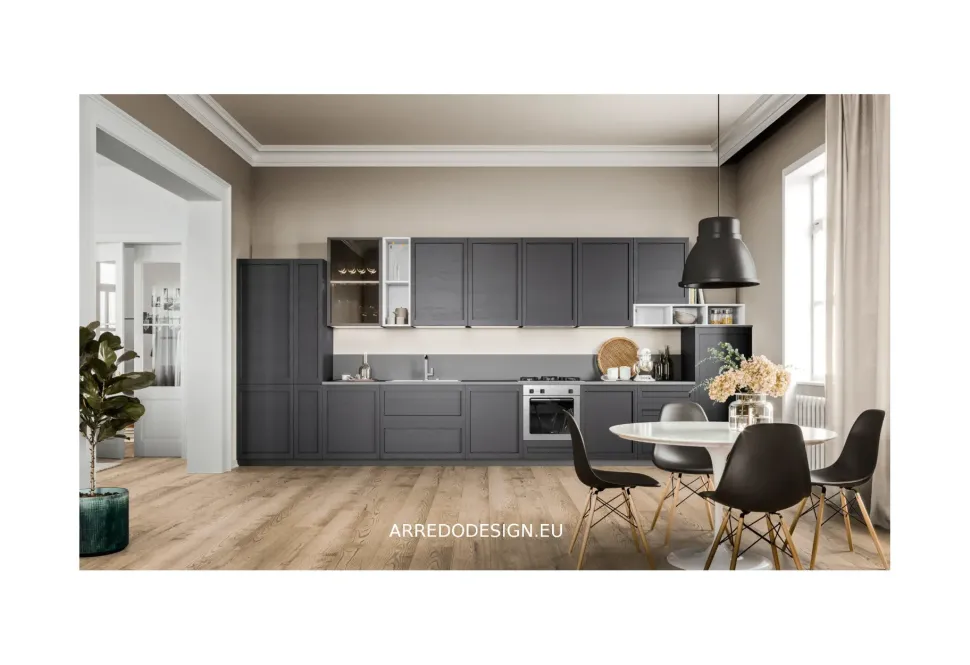 Cucina moderna lineare Intesa Ar-due a prezzo ribassato