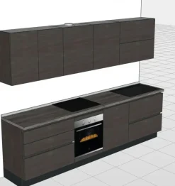 Cucina moderna lineare Roberta Giannei a prezzo ribassato