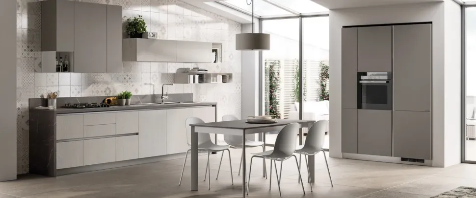 Cucina moderna lineare Scavolini Evolution a prezzo scontato
