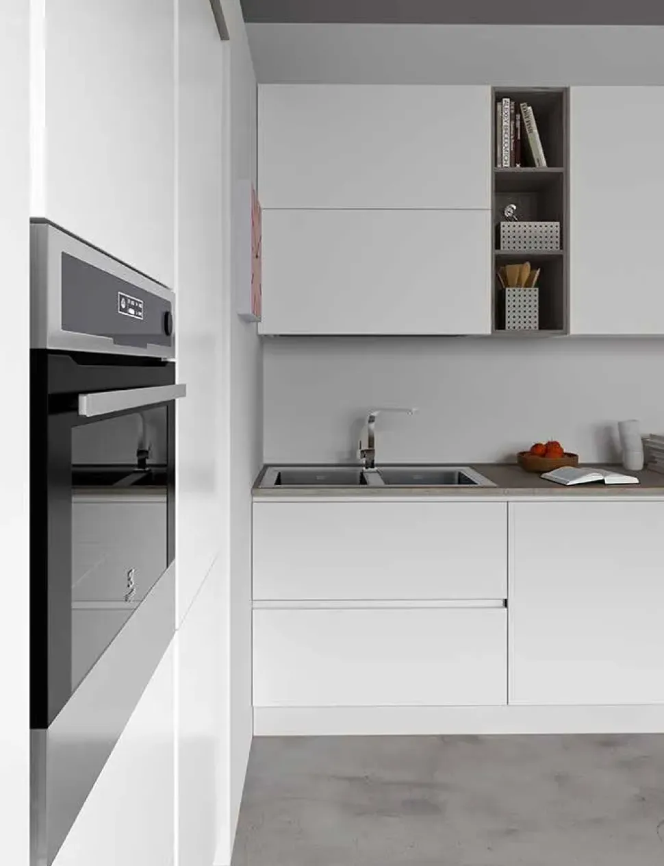 Cucina moderna lineare Seta 3 Essebi a prezzo ribassato