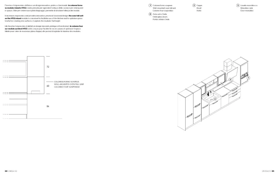 Cucina moderna rovere chiaro Imab lineare Capri-ischia scontata
