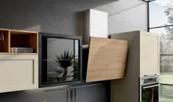 Cucina moderna rovere chiaro Imab lineare Capri-ischia scontata