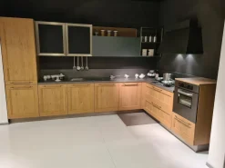 Cucina moderna rovere chiaro Arredo3 ad angolo Asia telaio