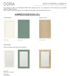 Cucina Net cucine moderna lineare altri colori in polimerico Dora