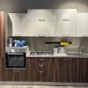 Cucina Net cucine moderna lineare noce in melaminico Smart