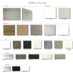 Cucina Nicole 271x331 moderna altri colori Artigianale ad angolo scontata 40%