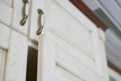 Cucina noce country ad angolo Doppio dentello Artigianale in offerta