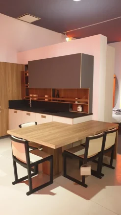 Cucina noce moderna ad angolo Milano  Falegnameria italiana a soli 14900 Euro