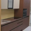 Cucina noce moderna lineare Giannei Nexus tabacco