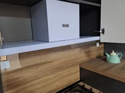 Cucina noce moderna lineare Kelly330 Net cucine