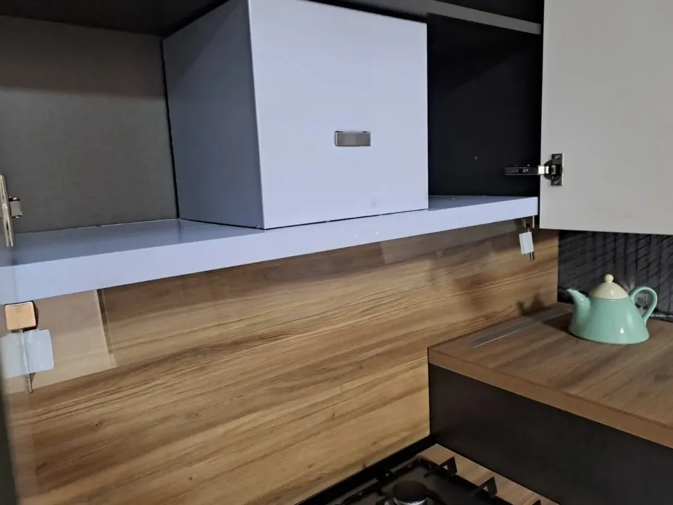 Cucina noce moderna lineare Kelly330 Net cucine