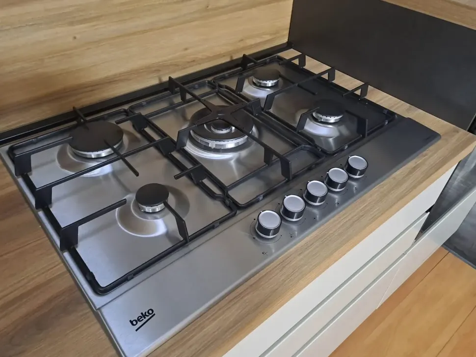 Cucina noce moderna lineare Kelly330 Net cucine