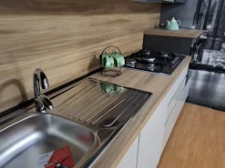 Cucina noce moderna lineare Kelly330 Net cucine