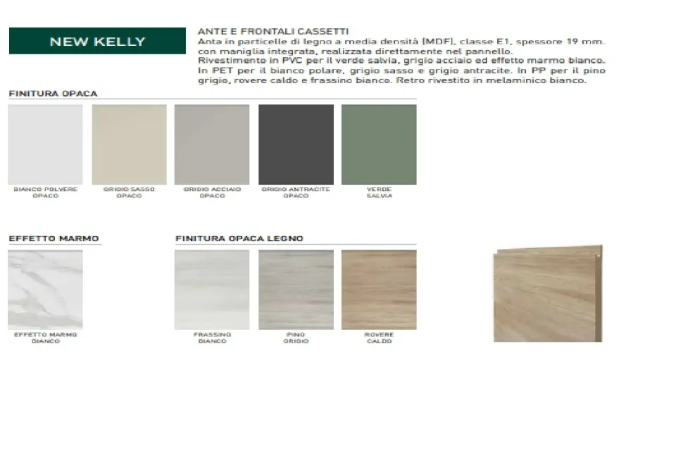 Cucina noce moderna lineare Kelly330 Net cucine