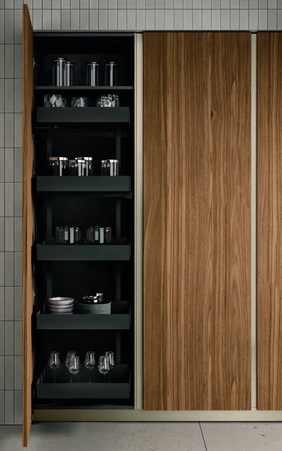 Cucina noce moderna Lungomare plus combo.04 Colombini casa scontata