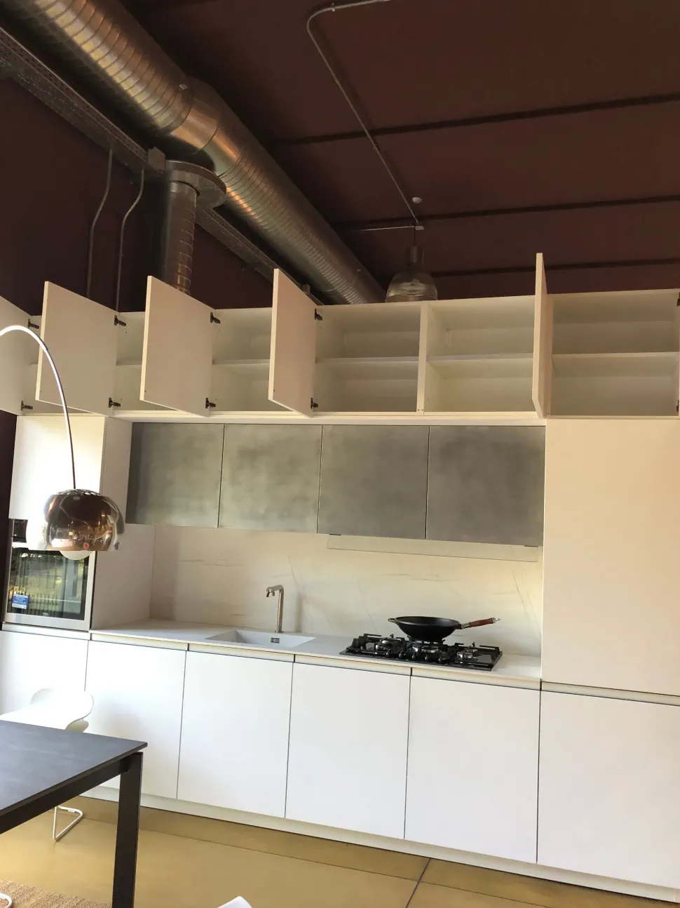 Cucina Nova cucina design lineare bianca in laccato opaco Smart