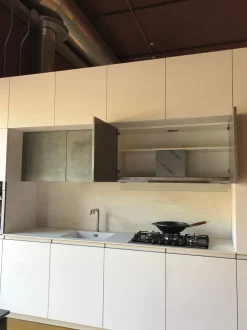 Cucina Nova cucina design lineare bianca in laccato opaco Smart