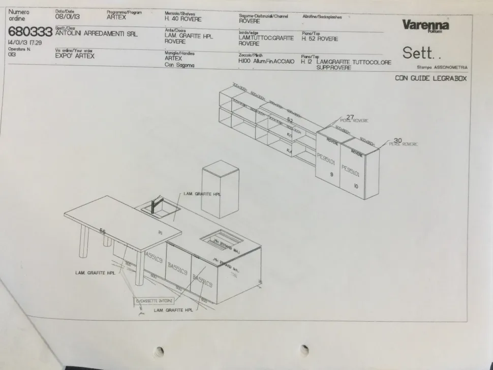 CUCINA Poliform ad isola Artex SCONTATA